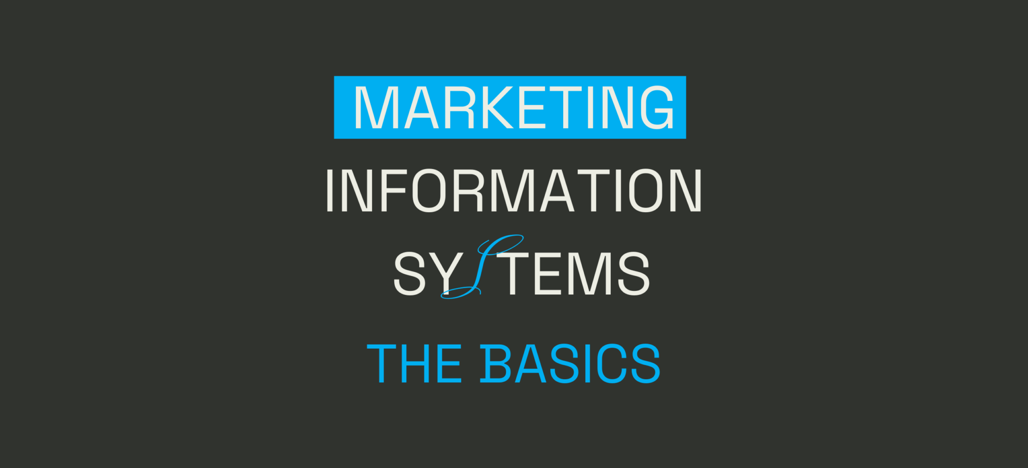 Marketing Information Systems – The Basics