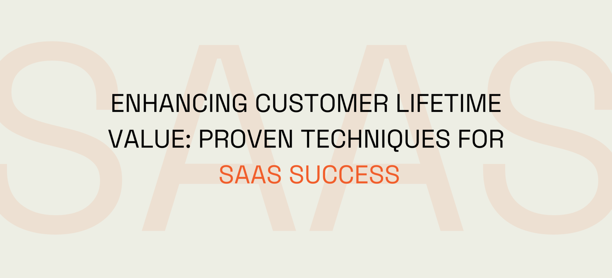 Enhancing Customer Lifetime Value: Proven Techniques for SaaS Success